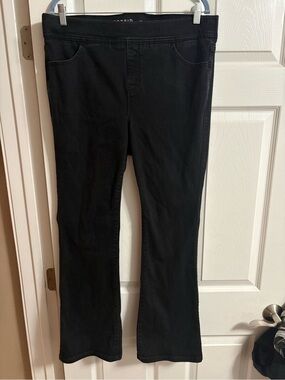 Torrid lean jean slim boot super soft denim black jeans comfy plus 14/16 regular